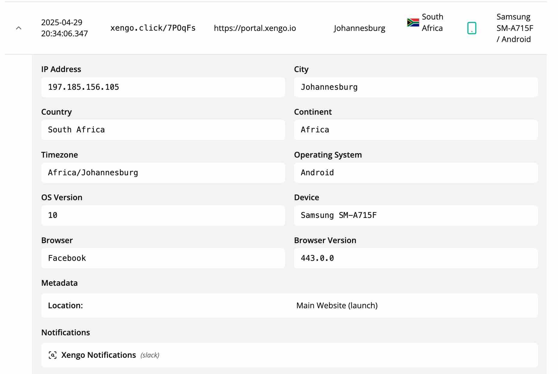 xengo Dashboard