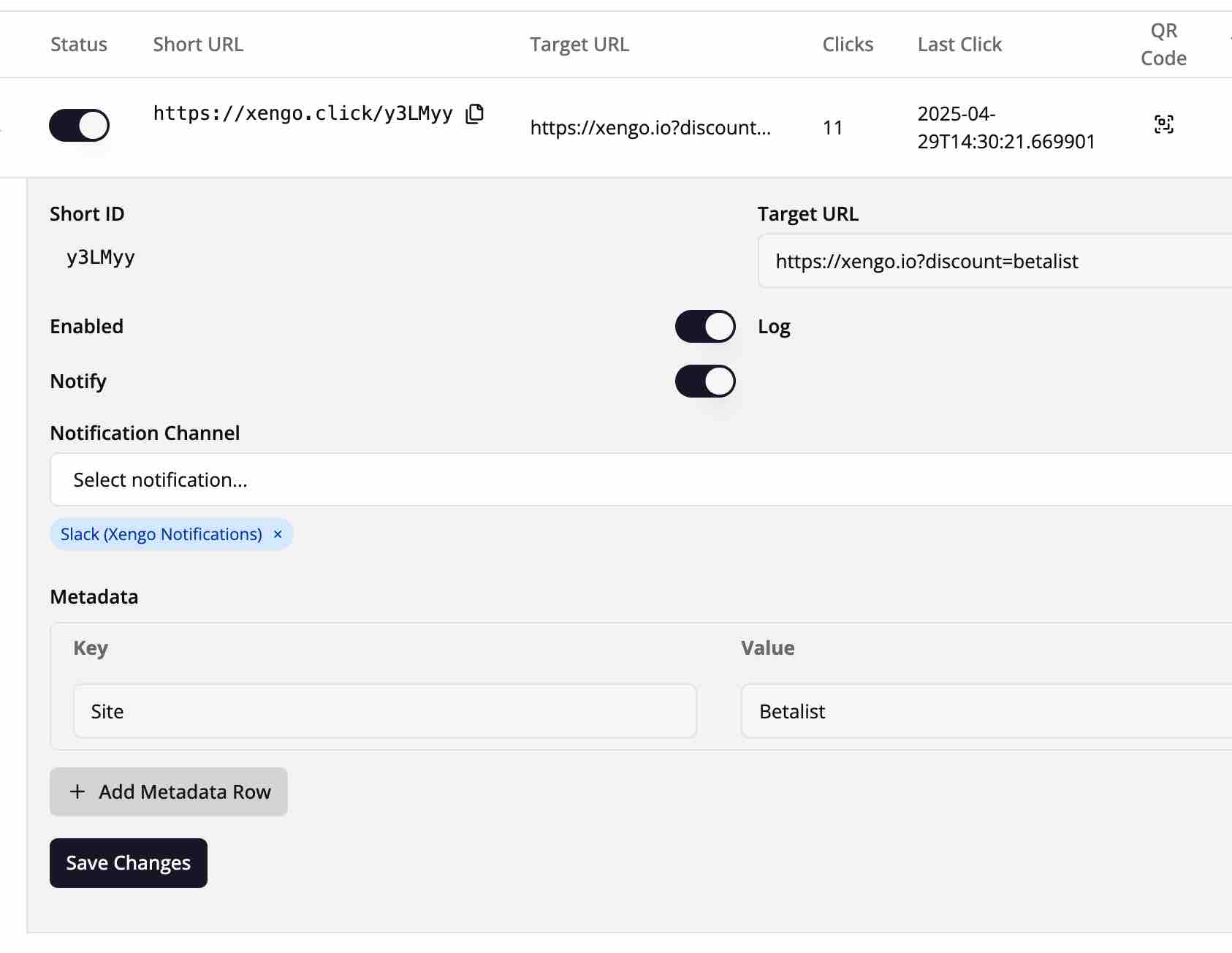 xengo Dashboard